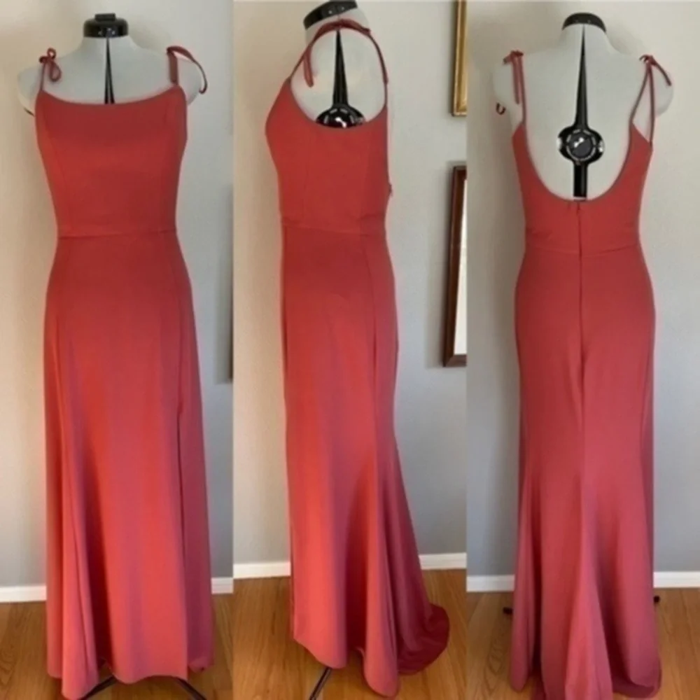 Amsale Cayenne Spaghetti Strap Dress​​​​​